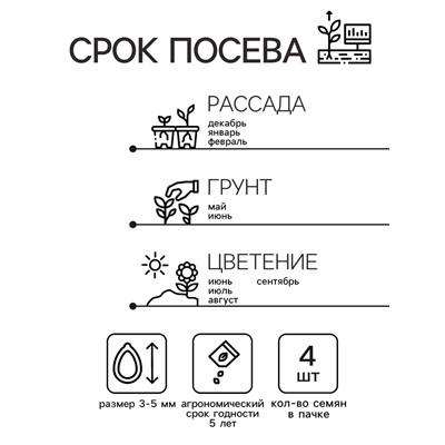 Семена цветов Пеларгония "Ярка", ц/п,  F1, 4 шт