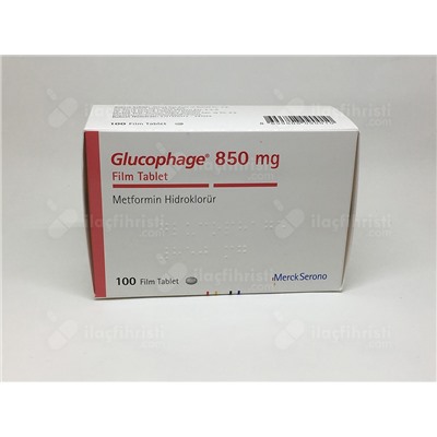 GLGLUCOPHAGE 850 mg 100 film tablet (название лекарства на русском / аналоги Глюкофаж)