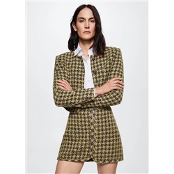 Chaqueta tweed botones joya -  Mujer | MANGO OUTLET España
