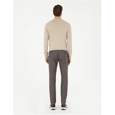 Brown Slim Fit Canvas Bloys