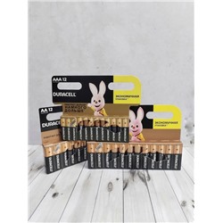 Батарейки Duracell Basic мизинчиковые АА- ААA LR03 (12 штук в упаковке) 22.02.