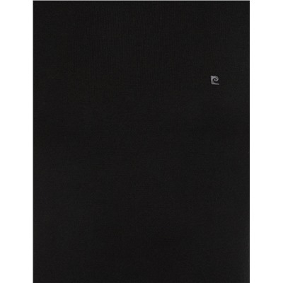 Black Slim Fit Fisherman воротниц Основной вязаный свитер