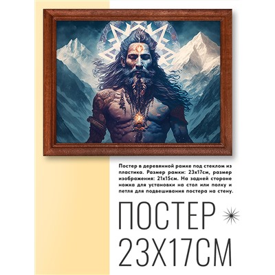 POSG-0284 Постер в рамке 23x17см Йог
