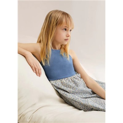 Vestido estampado flores -  Niña | MANGO OUTLET España
