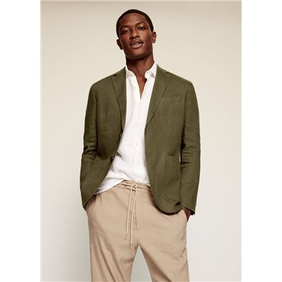 Americana slim fit 100% lino -  Hombre | MANGO OUTLET España