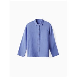 Рубашка из муслина для девочек KAFTAN, рост 146 см, фиолетовая