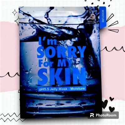 I'm Sorry for My Skin. Тканевая маска pH5.5 УВЛАЖНЯЮЩАЯ,  pH5.5 Jelly Mask - Moisture, 33 мл.