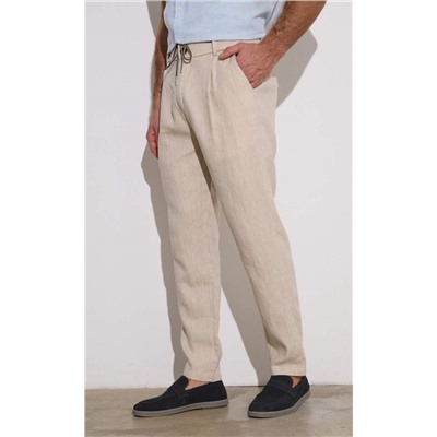 Брюки лен P411-0866 natural linen
