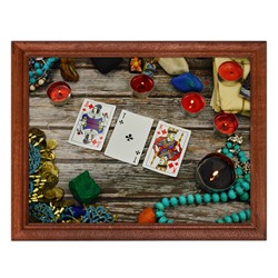 POSG-0082 Постер в рамке 23x17см Три карты