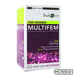 Витамин в воде Multifem Multivitamin 30 капсул