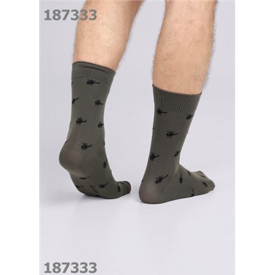 CLEVER Носки муж.К3431 23Ф хл+эл
