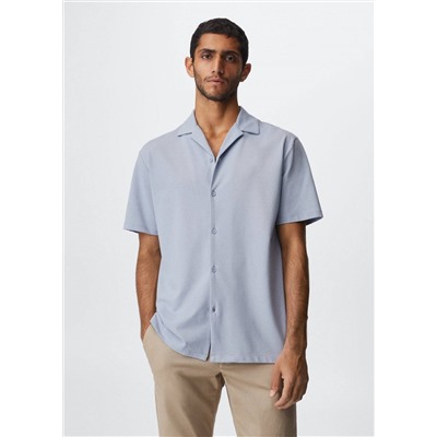 Camisa piqué algodón -  Hombre | MANGO OUTLET España