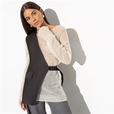 Жилет асимметричного кроя, Стильное повышение (elegant)
