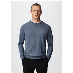 Jersey lana merino lavable -  Hombre | MANGO OUTLET España