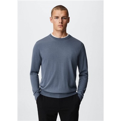 Jersey lana merino lavable -  Hombre | MANGO OUTLET España