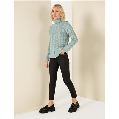 Черные карманные подробные спортивные брюки Slim Fit