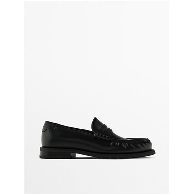 Mocasín piel negro