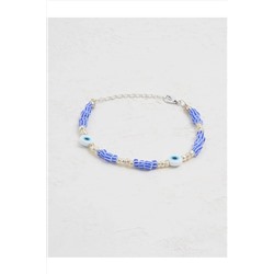 Темно-синий браслет с бусинами Evil Eye 23SX830051