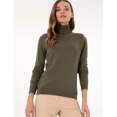 Khaki Slim Fit Fisherman воротник базовый казах