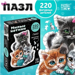 Пазлы формовые «Милые котики», 220 элементов