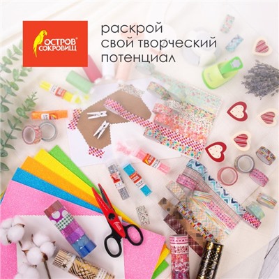 Клейкие WASHI-ленты для декора "ЦВЕТОЧНЫЙ МИКС", 15 мм х 3 м (набор 7 шт) рисовая бумага