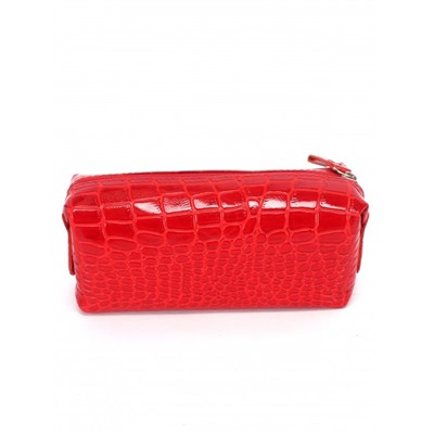 Косметичка Croco-К-721 натуральная кожа (1 отдел),  красный крокодил (203)  263533