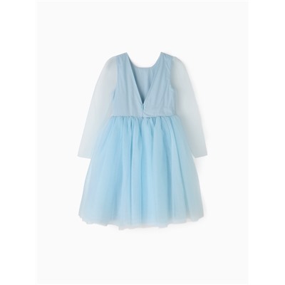 Платье нарядное детское MINAKU: PartyDress, голубое, рост 134 см
