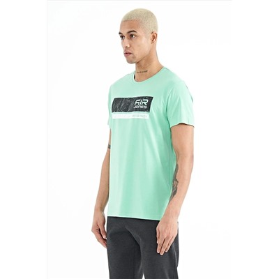 Мужская футболка Luke Water Green с круглым вырезом — 88221 A11ER-88221