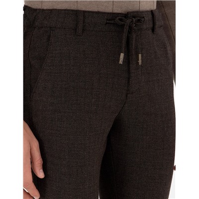 Brown Slim Fit Canvas Bloys
