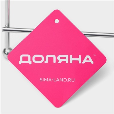 Подставка для крышек Доляна, 18×10×14 см, цвет хром