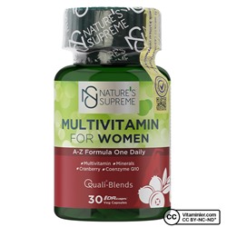 Nature's Supreme Мультивитамины для женщин 30 капсул