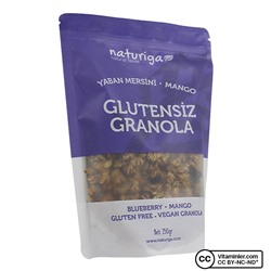 Naturiga Безглютеновая Гранола Черника 250 гр