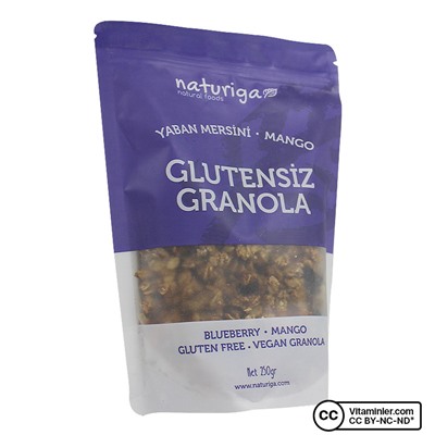 Naturiga Безглютеновая Гранола Черника 250 гр