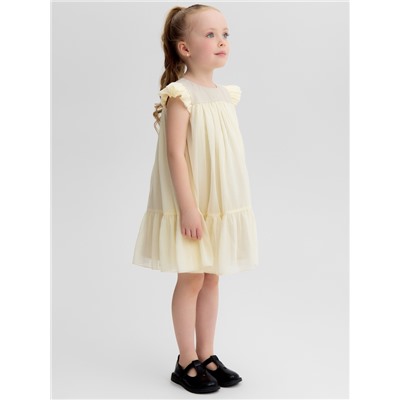 Платье для девочки MINAKU: PartyDress, цвет молочный, рост 116 см