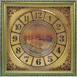 Часы-картина Мусульманские C1 39х39/ 10200-1/уп2