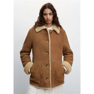 Chaqueta piel doble faz reversible -  Mujer | MANGO OUTLET España