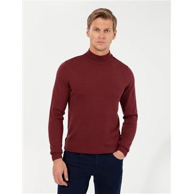 Bordeaux Slim Fit Half Fisherman воротник основной трикотаж казах