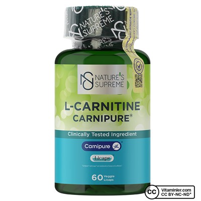 Nature's Supreme L-Carnitine Carnipure 60 капсул