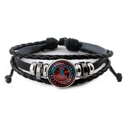 BSK-0257 Кожаный браслет Молот Тора