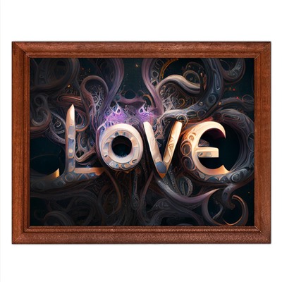POSG-0282 Постер в рамке 23x17см Love