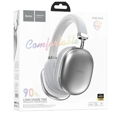Полноразмерные Bluetooth наушники HOCO W35 Max (серебро)