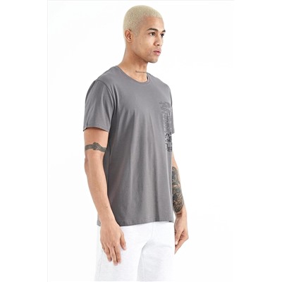 Мужская футболка Alan Dark Grey Standard Mold — 88208 A11ER-88208