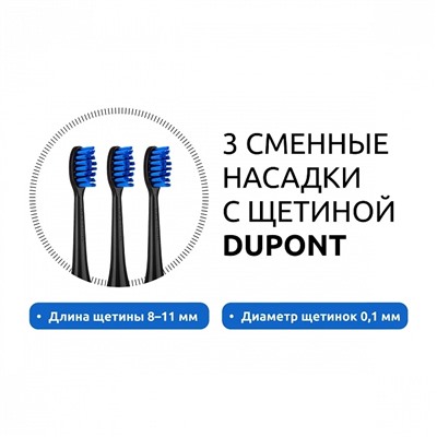 Электрическая зубная щетка Revyline RL 060 Чёрная