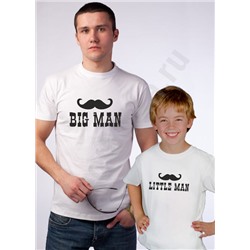 Футболки для папы и сына "Big man / Little man"