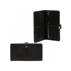 Портмоне мужское Croco-ПР-1055 натуральная кожа 2 отд,  7 карм,  черный шора (1000)  217189