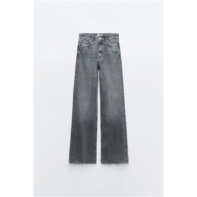 JEANS TRF WIDE LEG TIRO ALTO
