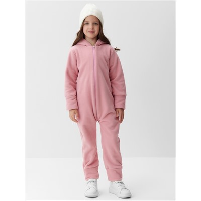 Комбинезон флисовый детский MINAKU: Fleece Soft, розовый, рост 104 см