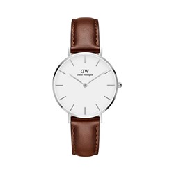 Reloj de cuarzo de piel Petite St Mawes - Marrón y plateado