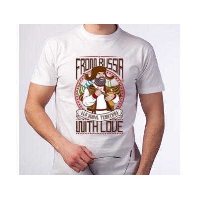 Футболка "From Russia with Love" балалайка