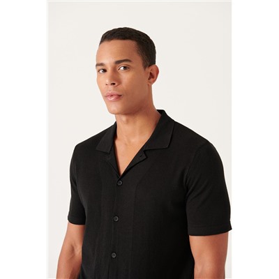 Black Actace Yaka Button Fortwear футболка